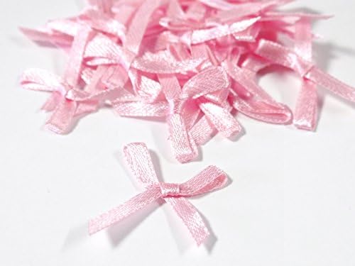 Amazon.co.jp: 紗や工房 サテンリボン 約25個 ピンク 直径3.5cm×2cm 