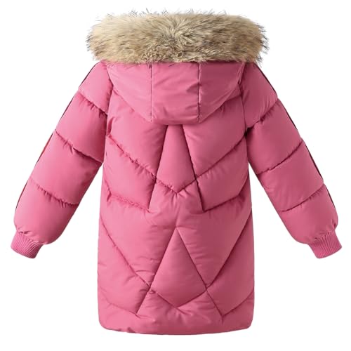 Girl Dress Coat Long Puffer Jacket Winter Havyweight Padded Kids Quilted Clothes2
