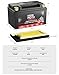 KEMIMOTO Lithium Motorcycle Battery YTX14-BS/YTX9-BS, LiFePO4 Lithium Battery 12v 6Ah, Pre-Charged Powersports Battery, with 5 Universal-Fit EVA Spacers, Compatible with Motorcycle ATV UTV Jet Ski