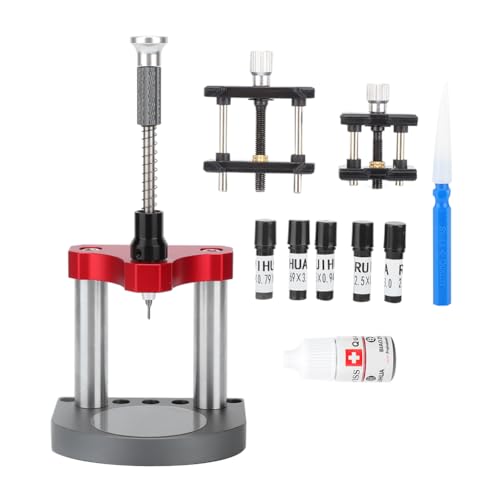 プロの時計ダイヤルフィート修理溶接機、精密時計製造ツール、頑丈な金属、プラスチック構造には、ムーブメントホルダー、ダイヤルフィート、接着剤、オイルペンが含まれています