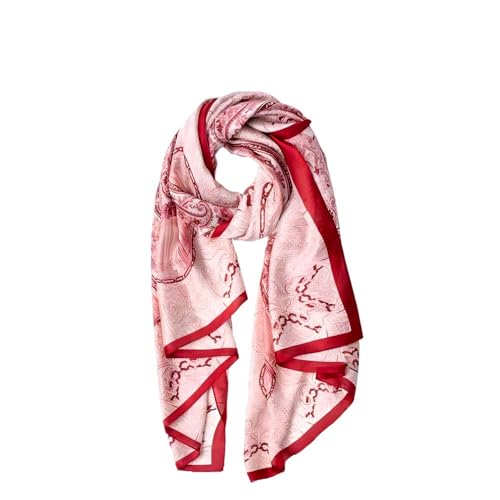 100% Simulated Silk Scarvesfor For Women Satin Head Scarves,Large Shawl,Fashion Accessories & Gift Edition70.8x 35.4 Inches (C15 Paisley Red)