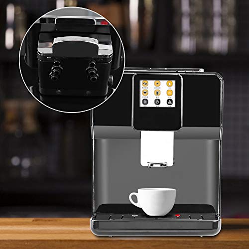 Kaffeemaschine mit Full-Touch-LCD-Bildschirm Automatische Kaffeemaschine aus Edelstahl Cappuccino/Latte/Americano… – Bild 3