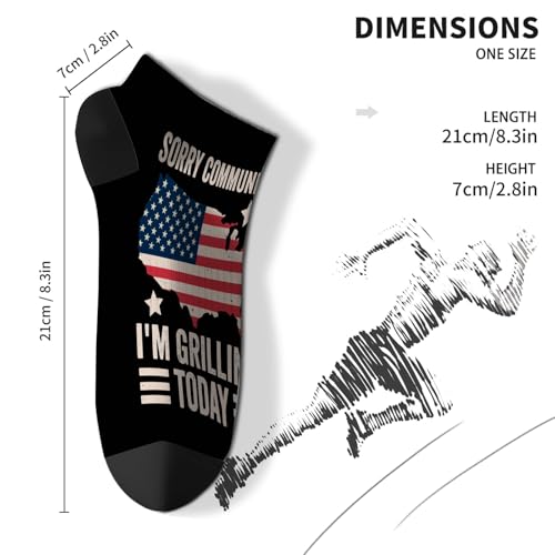 Sorry Communists I'm Grilling Today Design Boys Ankle Socks Communists Liner Sock Boys Mid Crew Socks Trendy Sock4