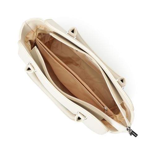Image of Fastrack Satchelplay Handbag| Faux-Leather Women's Bag | Structured Bag with Top Handles & Adjustable Strap | Office, College & Casual Daily Use