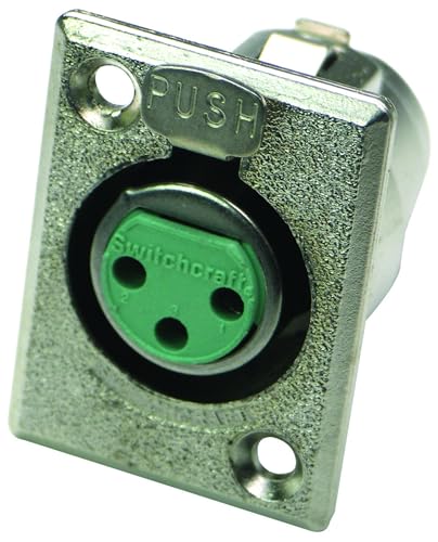 Switchcraft D3F D Series 3 PIN XLR Female-Silver pins/Nickel Finish