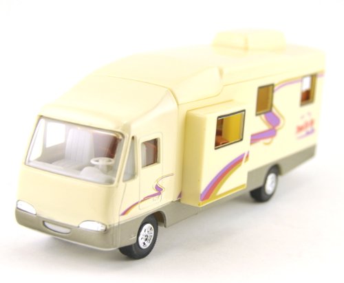 Toy Motorhome, Changeable Interior, Motorized Pull Back Action, 7.5-inch, Recreational Vehicle RV - Thumbnail 6