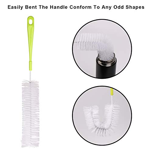 Vicloon Bottle Brushes, 8Pcs Multipurpose Bottle Cleaning Brushes Non-Scratch Water Bottle Cleaner Set for Baby Bottle Tube Pipe Flask Straws Brush - Image 3