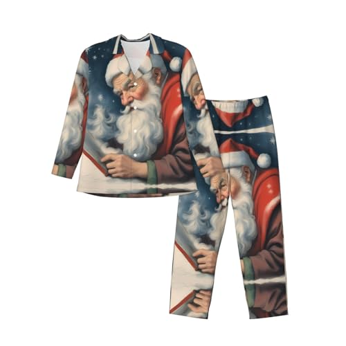 Pyjama Père Noël homme vêtement de nuit routine du coucher