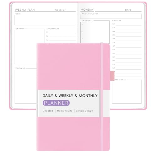 Undated Weekly Planner for 2025, Forvencer Simplified Daily & Weekly