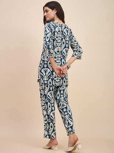 Image of Truvon Fashions Women Cord Set, Kurta and Pant Set