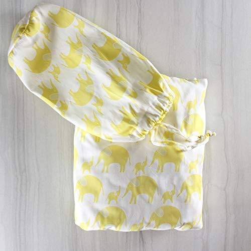 Magnolia Organics Elephant Crib Sheet - Bassinet, Wheat