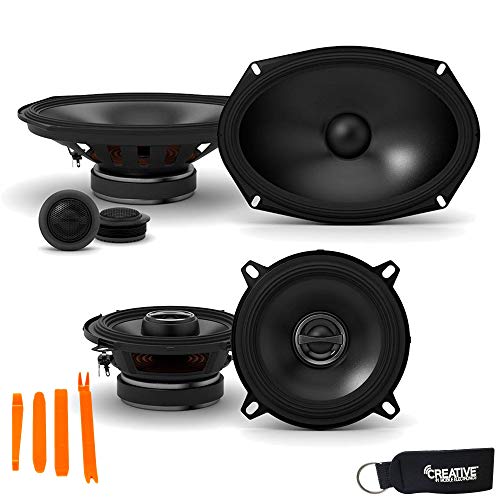 Alpine for Dodge Ram Truck 1994-2011 Type-S Speaker Bundle S-S69C 6X9 and S-S5 5.25