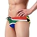 South africa flag Men's Briefs Drawstring Bikini Fashion Sports Skinny Swim Trunks