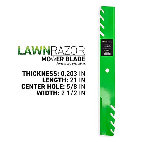 8TEN LawnRAZOR Mower Blade - Dimensions