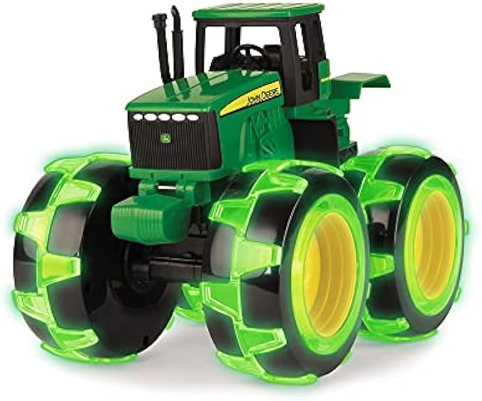 TOMY John Deere Monster Treads Lightning Wheels Tractor, Green
