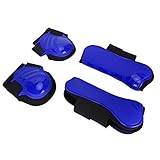 Protector de piernas de caballo duradero y cómodo, de alta calidad, carcasa de PU, forro de buceo, duradero.