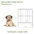 OUSHENG Small Decorative Garden Fence, 10ft (L) x 16.5in (H) Fencing, Rustproof Metal Wire Panel Border Animal Barrier for Dog, Flower Plant Edging for Yard Backyard Outdoor, Square
