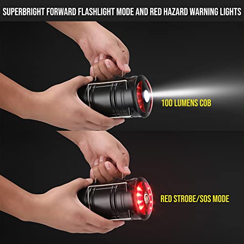 Lichamp 2 Pack Camping Lanterns Rechargeable And Battery Powered, Dual Power Source And 4 Mode Lantern Flashlight Cob Camp Light For Power Outages, Camping Supplies And Home Hurricane Supplies, E2Bk #TOP2