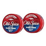Old Spice Classic Pomade for Men, Healthy & Strong with Vitamin E & Biotin, Men's Hair Styling Pomade, Medium Hold, Matte Finish, 2.22 oz, Twin Pack