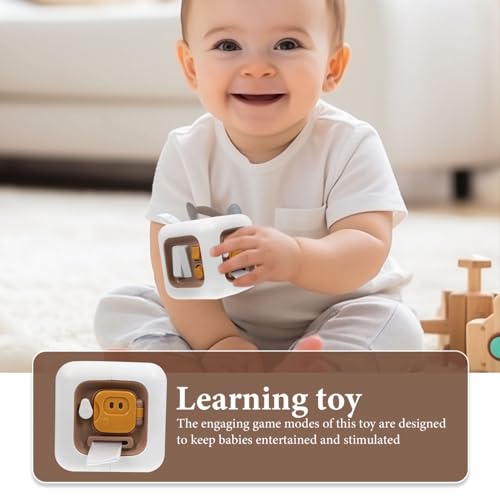 UPKOCH Cubo Ocupado Montessori Para Crianças Cubo De Atividade De Tabuleiro Ocupado Carro Brinquedos