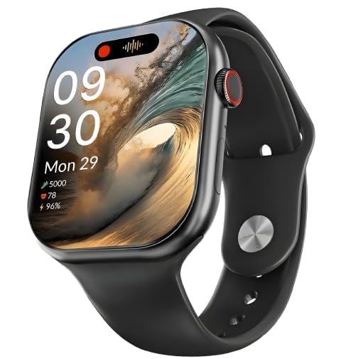 in Fashion Series 10, Smart Watch, 4+1 Four+ONE, Big 2.09 Infinite Display, Wireless Charging, White,Heart Rate Monitor,Runnig Counter,Space Aluminium case 49mm