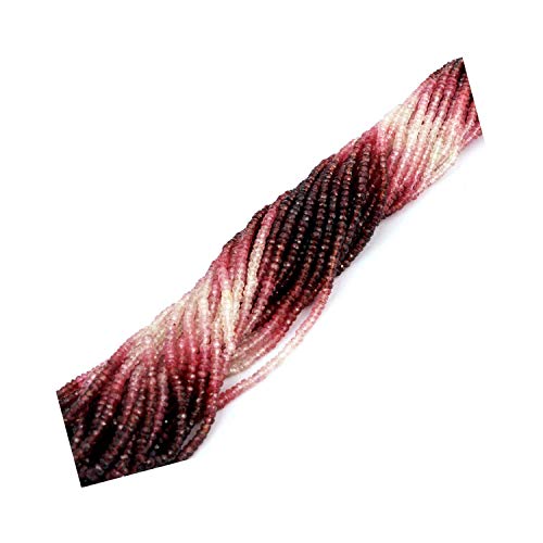 Rubis ombré perles rondes à facettes 3-5mm pour bijoux DIY