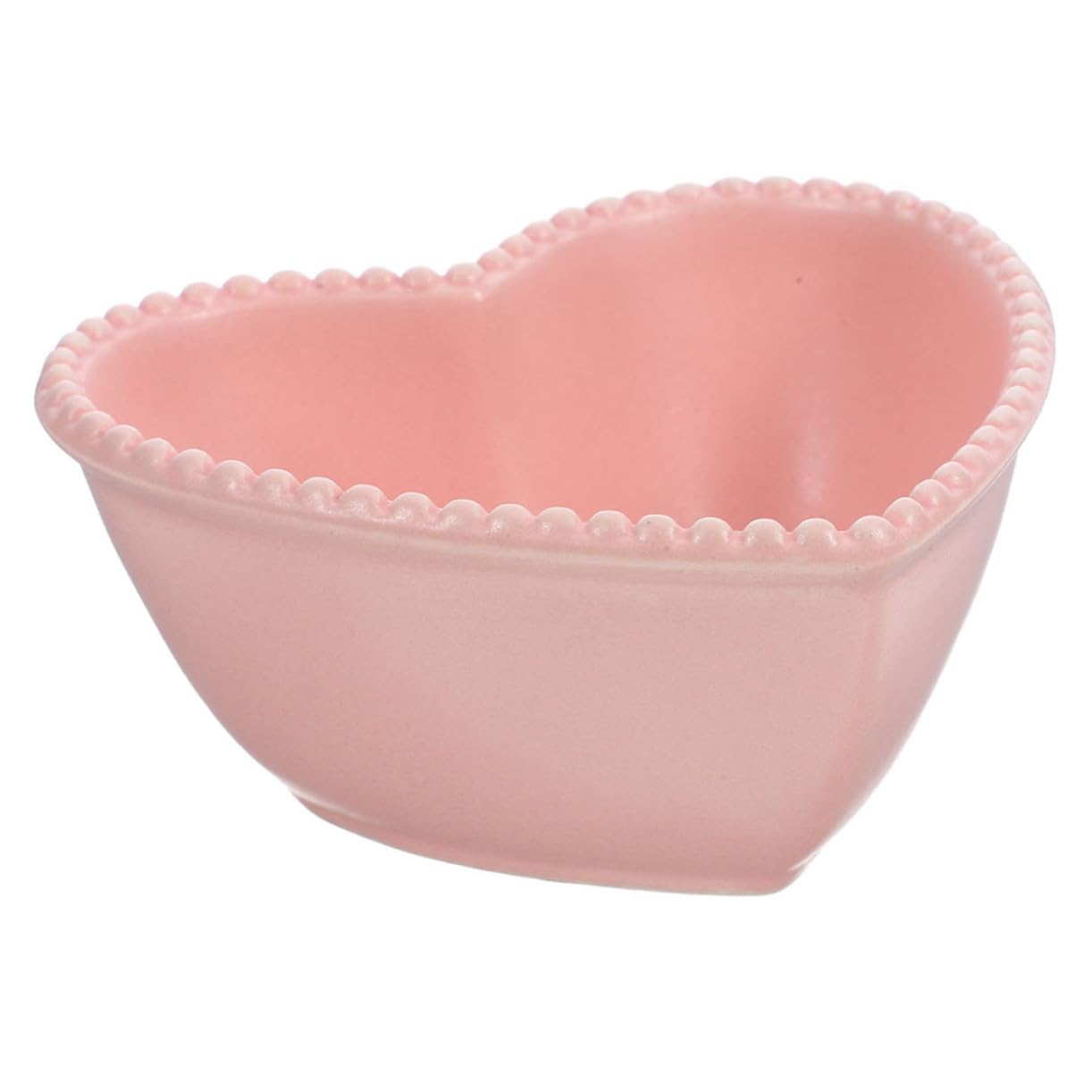 Bols en céramique forme de cœur rose pâle de 350ml pour vaisselle de cuisine maison