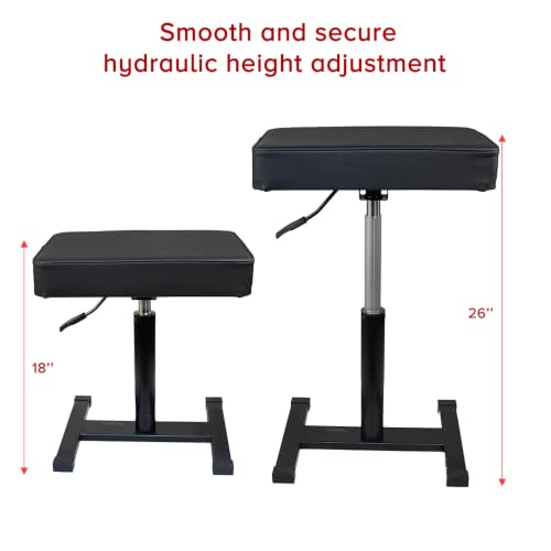 Image of Kadence NK602 Touring Series Hydraulic Keyboard & Piano Bench, Black