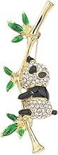 DIANX 竹を抱えたパンダ ブローチ エレガント かわいいパンダ レディース スーツ ジャケット アクセサリー 卒業式 入学式 結婚式 セレモニー 胸飾り ギフト