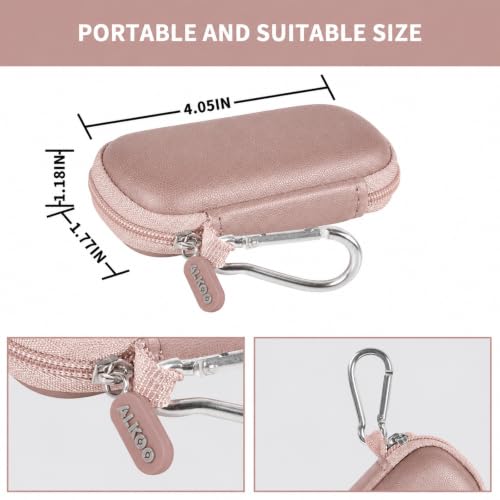 Image of USB Flash Drive Case, SD Card /Thumb Drive /Memory Cards Holder, Bag Only | SDXC /SDHC Storage, Electronic Accessories Organizer for SanDisk / for Samsung, for Students /IT /Office /School /Travel, RoseGold
