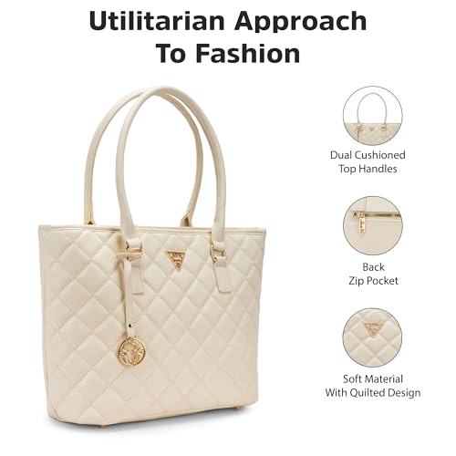 Image of Lavie Signature Woman's Boston Laptop Tote Handbag for Women | Fits upto 15 inch Laptop | Tote Bag for Work | Ladies purse | Stylish Shoulder Bag | Gift for Women