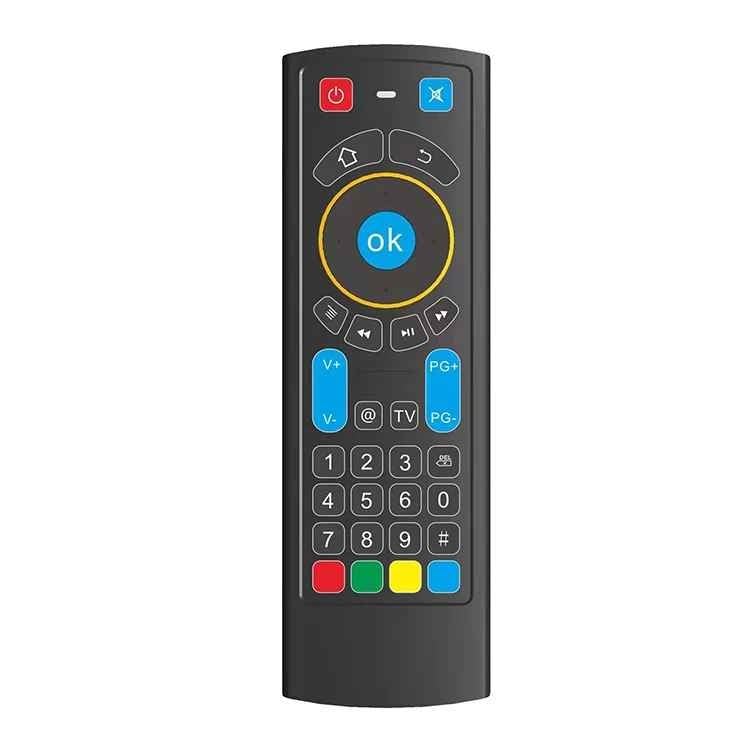 MX6 Bluetooth télécommande avec mini clavier sans fil et fonction d'apprentissage infrarouge IR