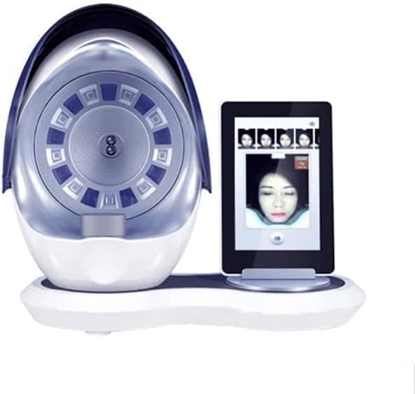 Professional 3D Artificial Intelligence 12 Million Dual Cameras Skin Analyzer Skin Moisture Tester Facial Analysis, Skin Mini Camera Skin Sensor Scanner Machine for Skin Problems