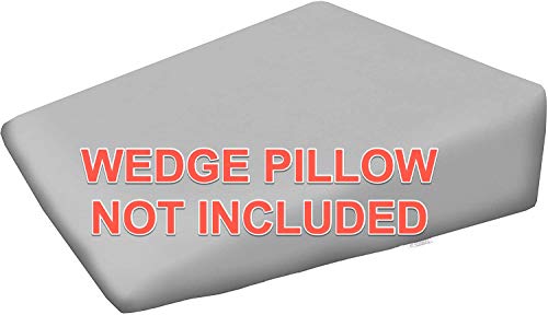 Relax Home Life Wedge Pillowcase Designed To Fit Our 7.5" Bed Wedge 25" W X 26" L X 7.5" H, Allergy Friendly 100% Egyptian Cotton Replacement Cover, Fits Most Sleeping Wedges Up To 27" W X 27" L X 8H #TOP1