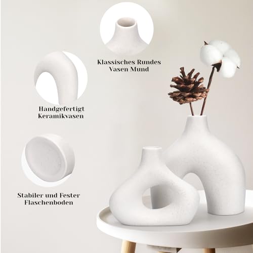 TAVADA-Set-di-2-Vasi-in-Ceramica-Vasi-Decorativi-Interno-Moderni-Set-Vasi-Decorativi-per-La-Decorazione-del-Soggiorno-Camera-da-Letto-e-Dellufficio