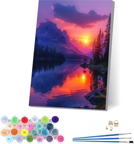 G v yCgoCio[ i DIY Paint by Numbers LbghG h G fW^G uVƃANG̋ l̂߂̃NGCeBuȎ z[ ItBX Mtg 70x95cm t[t Q-