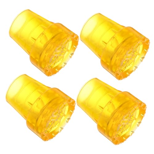 Didiseaon Walking Stick Pole Tip Replacement 4pcs Cane Foot Protectors Anti-wear Material