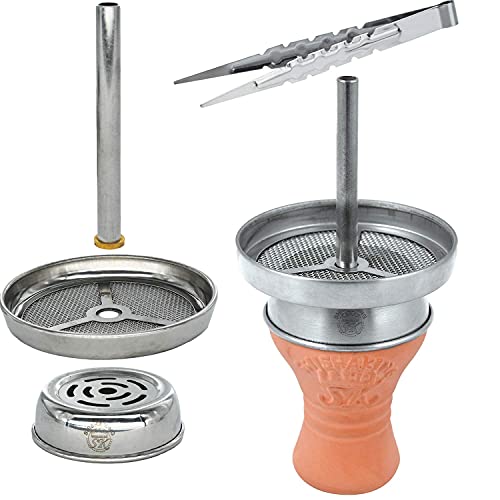 Skynet® Galaxie Shisha Set Hookah 65 cm + Zubehör | Wasserpfeife Komplett Set Molassefänger Hygienemundstücke Schlauch… – Bild 6