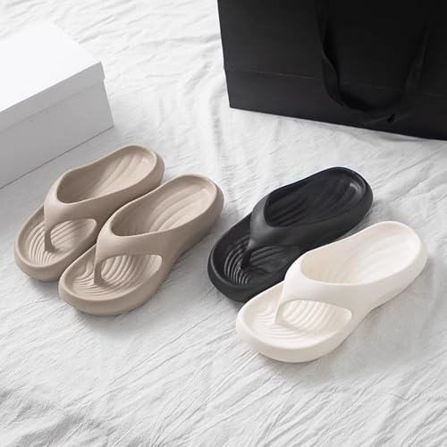 Pillow Arch Support Flip Flops Women with Socks,Wide Width Orthopedic Recovery Non Slip Soft Summer Platform Sandals3