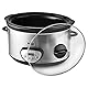 Venga! VG SC 3008 Digitaler Slow Cooker (Schongarer), mit Keramiktopf und Timer, 4,5 Liter, 280 W - Schwarz/Edelstahl