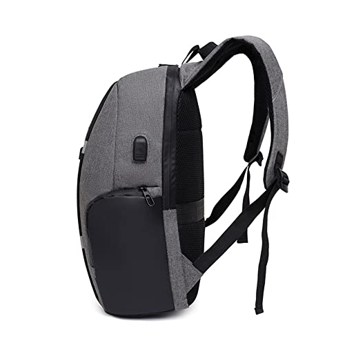 Sac à dos étanche multifonction homme gris taille M port USB