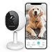 WiFi/WLAN günstig Kaufen-WUUK 4MP/2.5K Überwachungskamera Innen mit Magnetischem Standfuß, WLAN IP Kamera Überwachung Innen, Hundekamera mit APP, Kamera für ältere Menschen, Kompatibel mit Alexa & Google