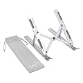 Amazon Basics Supporto per computer portatile con 6 angolazioni regolabili, per laptop da 10" a 15,6", 23.9 x 16.5 x 3.9 cm, argento