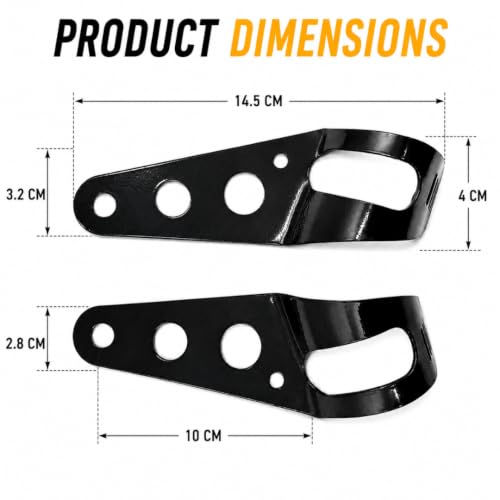 LIU HJG Store LIU HJG Universal Motorcycle Headlight Holder Bracket - Image 3