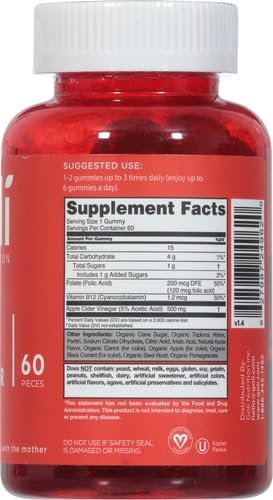 Miniatura 17 de Goli Nutrition Goli Nutrition - Gomitas de vinagre de sidra de manzana del mundo, 60 unidades, 60 unidades