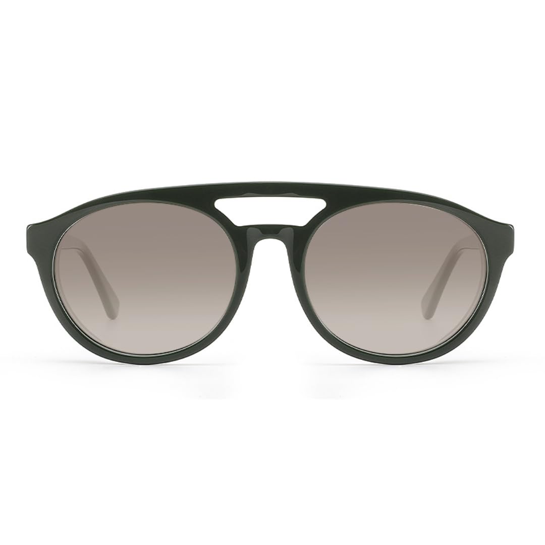 Gafas de sol redondas vintage para hombre y mujer con lentes degradadas polarizadas UV400.