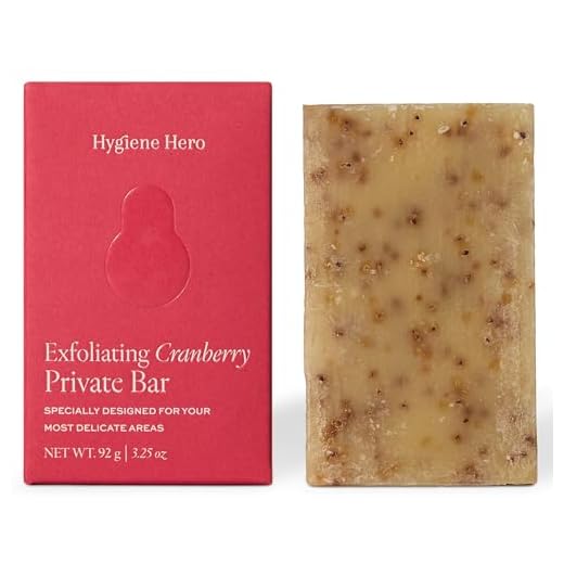 Hygiene Hero Cranberry Yoni Soap Bar for Genitals 3.25 oz / 92 g - Best for Vulva, Intimate Areas, Underarms, Privates & Dark Spots - Handcrafted, Vegan and GMO-Free