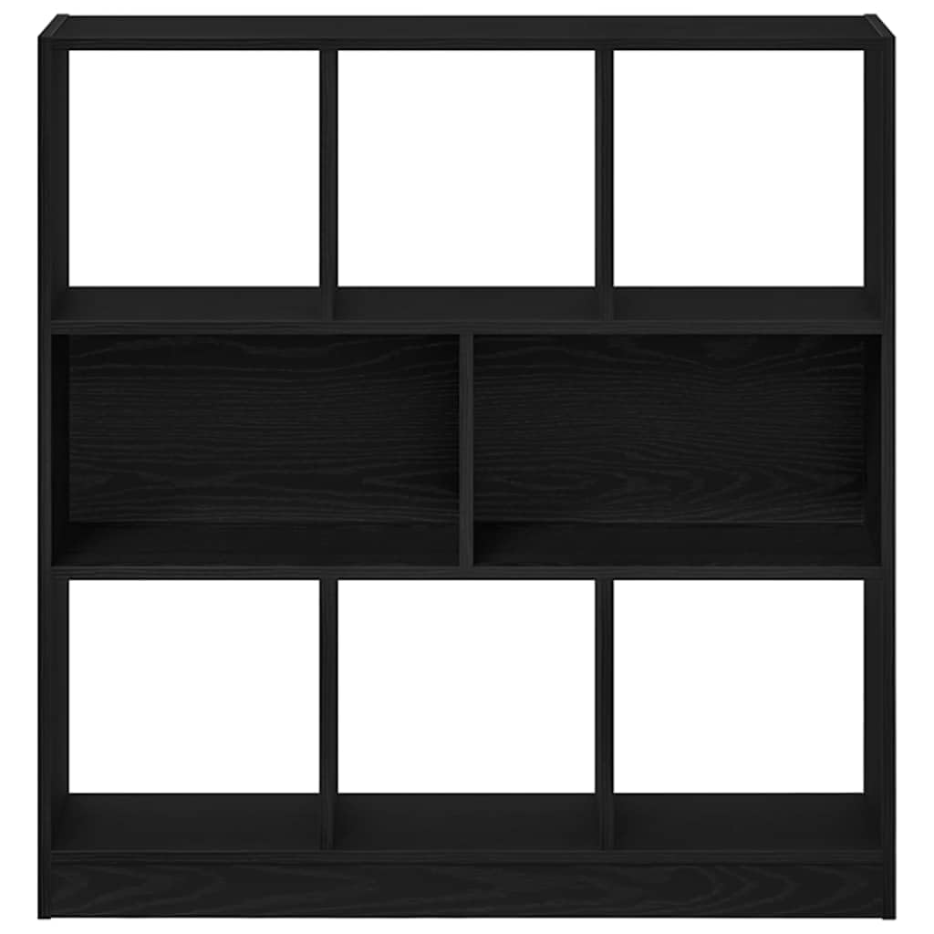 Generisch Bücherregal Schwarz Eichen-Optik 97,5x29,5x100 cm Holzwerkstoff,Möbel,Regalsysteme,Bücherregale Bücherschränke-862403