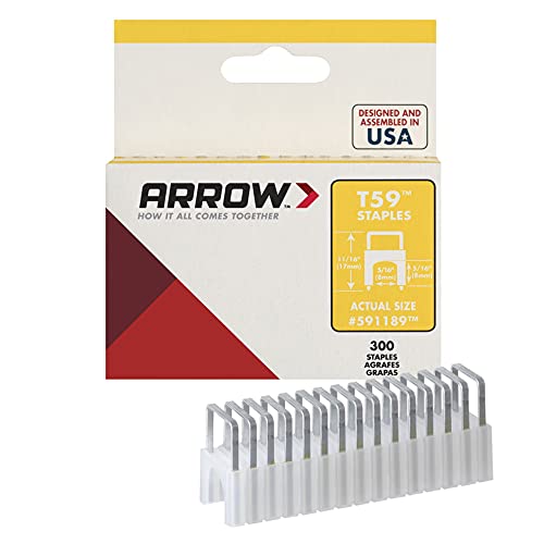 Arrow Fastener 591189 5/16 X 5/16 Black T59 Staples