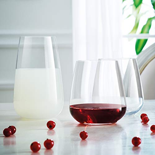 Luigi Bormioli Talismano 15.25 Oz Glass, Set Of4 Double Old Fashion Drinkware, 450Ml, Clear #TOP3